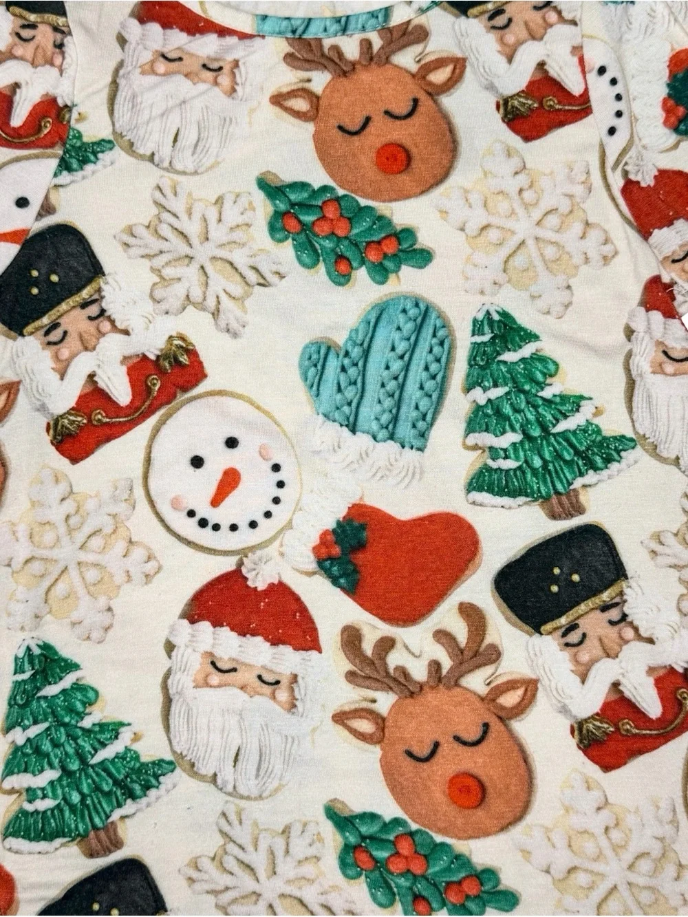 Pink Chicken Frosted Cookies Christmas Bamboo Pajamas